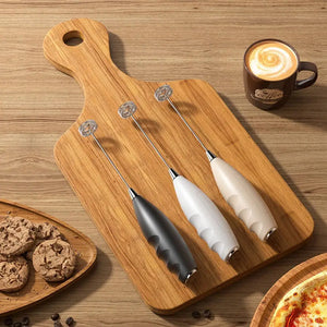 Wireless Electric Milk Frother Battery-Powered Handheld Foamer Coffee Cream Soup Peanut Butter Egg Whisking Baking Accessories