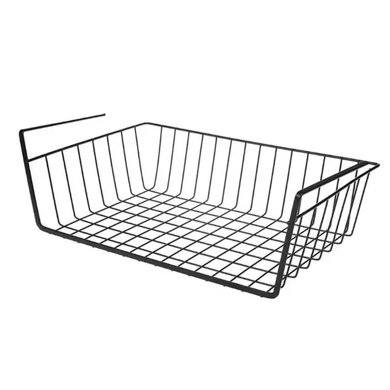 New S/L Cupboard under Storage Iron Cabinet Closet Desk Hanging Mesh Basket Wire Bookcase Shelf Rack Organizer
