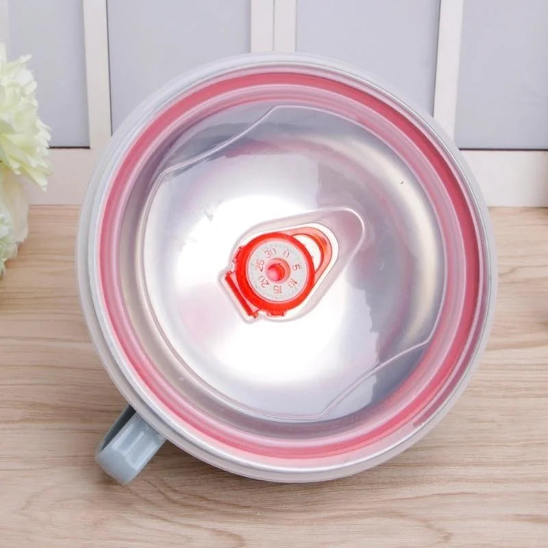 1PCS Stainless Steel Bowl with Handle Solid Color anti Scalding Instant Noodles Mixing Bowl Kitchen Tableware Food Accessory
