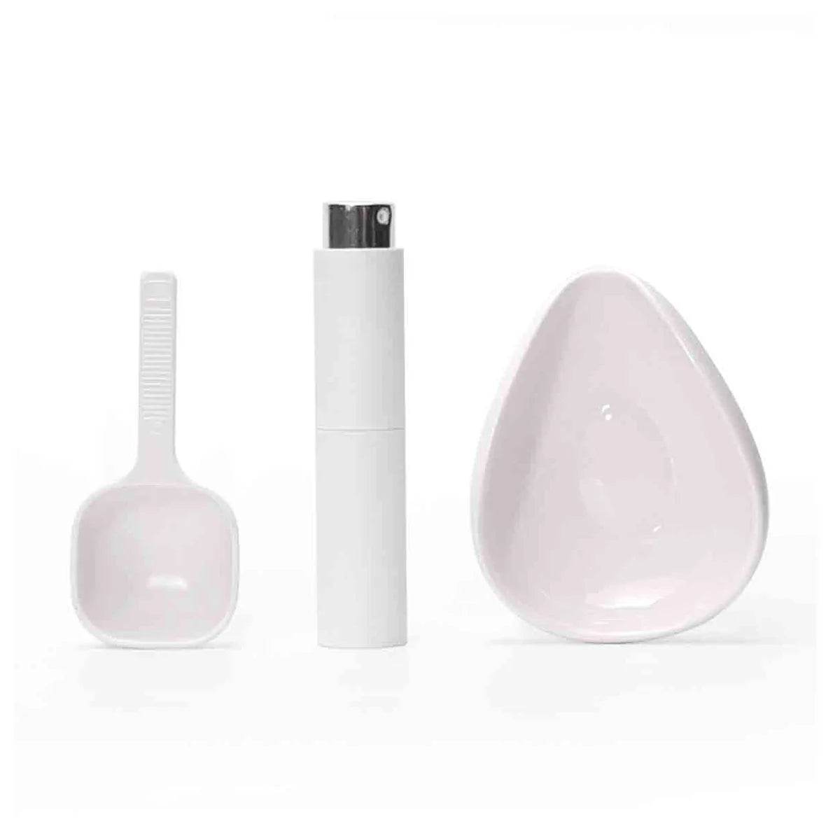 Coffee Bean Dosing Cup & Spray Bottle Kit for Bar, Static Reduction Ceramic Single Dose Tray, Barista Accessories Set
