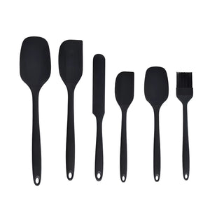 Silicone Kitchenware 6-Piece Set, Cream Scraper, Spatula, Oil Brush, Size Scraper Set Baking Tool, Non-Integrated Hand
