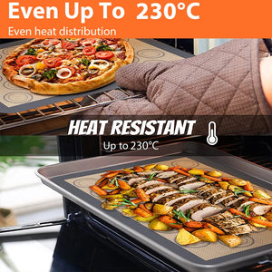 1PC Silicone Baking Mat for Oven, Thin 0.4Mm, Reusable Non Stick Heat Resistant Bakeware Sheets Liner Baking Tools for Cookie