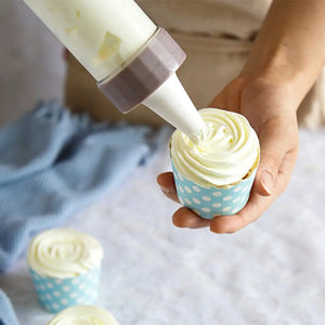 1Pc-Cake Cream Decorating Gun Set Cookie Biscuit Pastry Syringe Stainless Steel Nozzle Squeezer Extruder Baking Tools