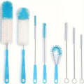 8Pcs Straw Brush,Tea Stain Removal Brush,No Dead Corner, Multipurpose Kitchen Cleaning Brush,For Water Bottle,Tea Cup, Groove,