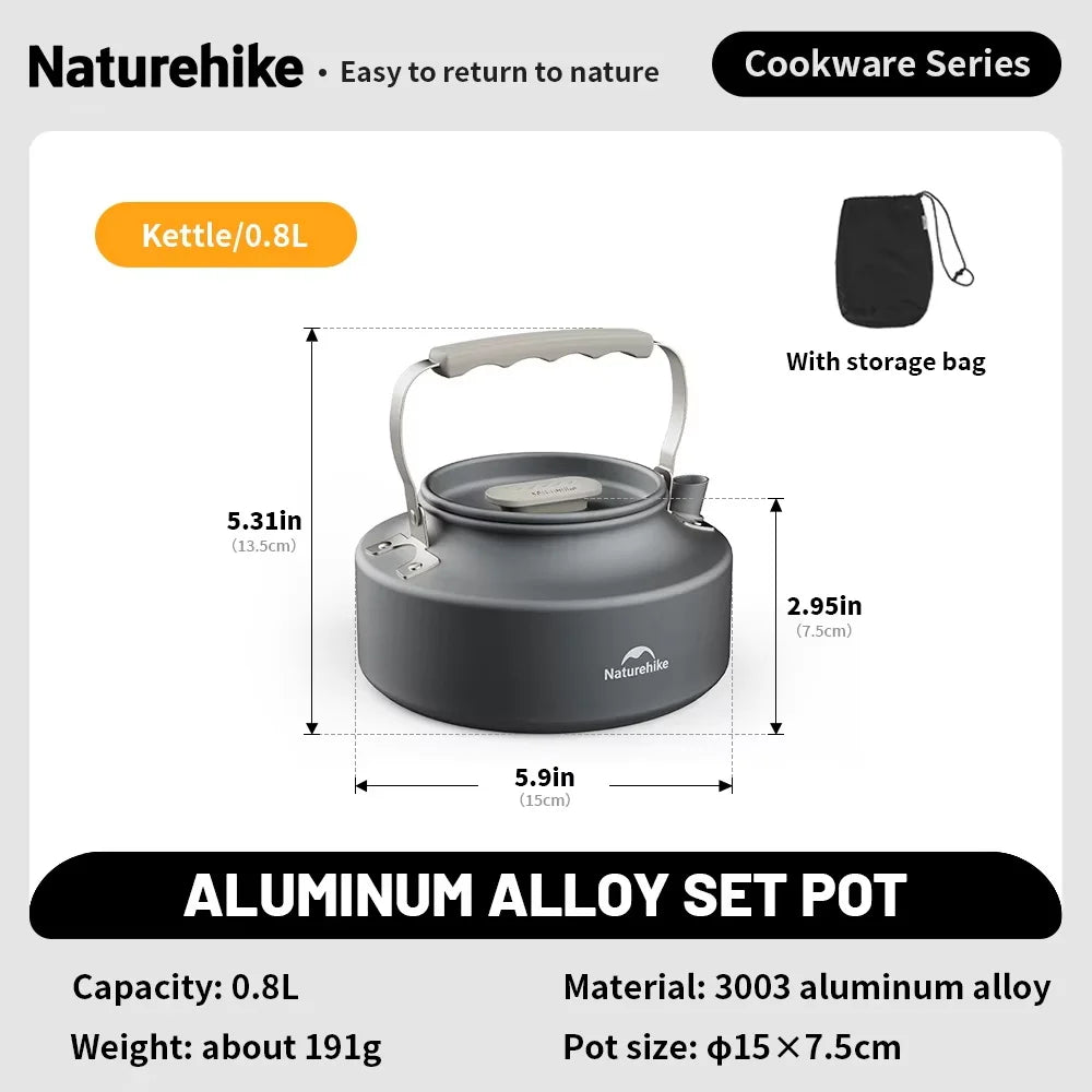 Camping Cookware Kit Outdoor Frying Pan Portable Kettle Foldable Picnic Tableware Kitchen Utensils Cooking Utensils