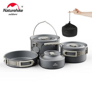 Camping Cookware Kit Outdoor Frying Pan Portable Kettle Foldable Picnic Tableware Kitchen Utensils Cooking Utensils