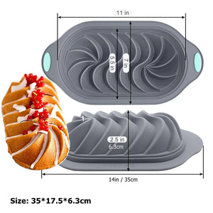 Silicone Cake Pan Non-Stick 8-10-Inch Food Grade Silicone Cake Mold Baking Pan Toast Tray Bread Pan Dessert Bakeware Cake Tools