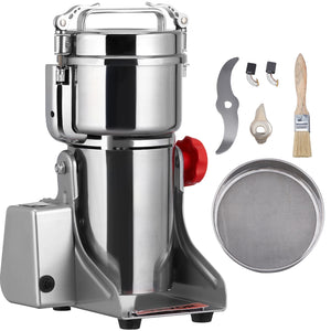 150-2500G Electric Grain Mill Grinder Commercial Swing Spice Grinders for Dry Herbs Grains Spices Cereals Coffee Corn