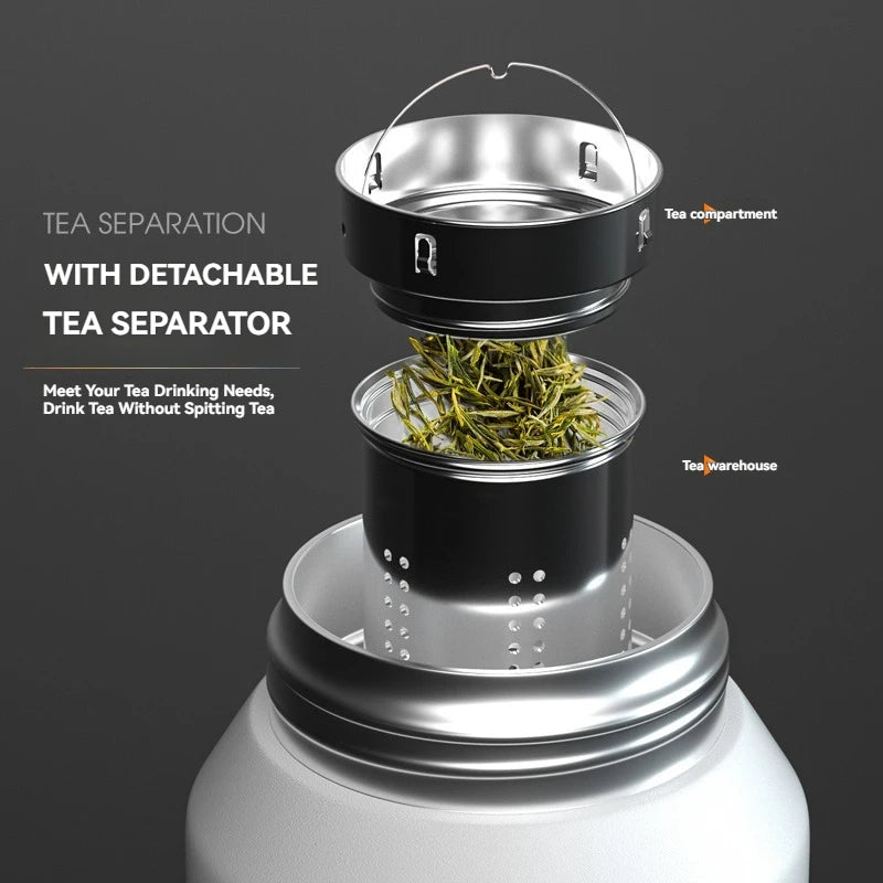Thermos Water Bottle with Straw Handle Cup 316 Stainless Steel Flask Large Capacity Vacuum Insulated Tumbler