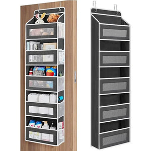 Upgraded 5-Shelf Hanging Storage Organizer - behind Door, Anti-Tilt, 5 Large Capacity Pockets, Hanging Bag Suitable for Bedroom