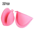 2Pcs Silicone Pot Holder Gloves Non-Slip Grip Kitchen Utensils anti Scalding and Heat Insulation Gloves Essential Kitchen Tools