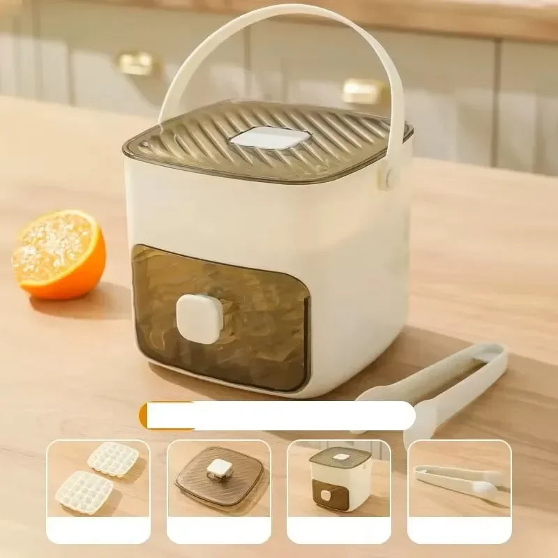 48 Grid Reusable Ice Cube Tray One-Touch Easy Release Ice Maker Mold, Household Homemade Ice Making Tool for Kitchen Refrigerato